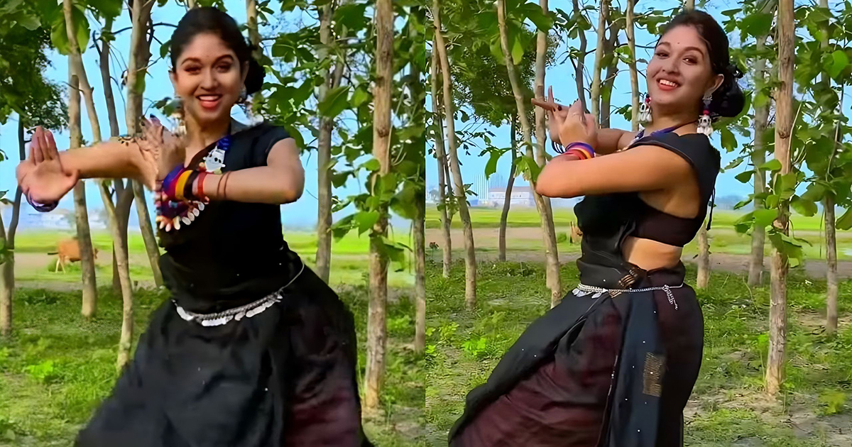 Dance Girl2, , সবুজ প্রকৃতির মাঝে লোকসংগীতের তালে অসাধারণ নাচলেন সুন্দরী যুবতীর, ভাইরাল ভিডিও